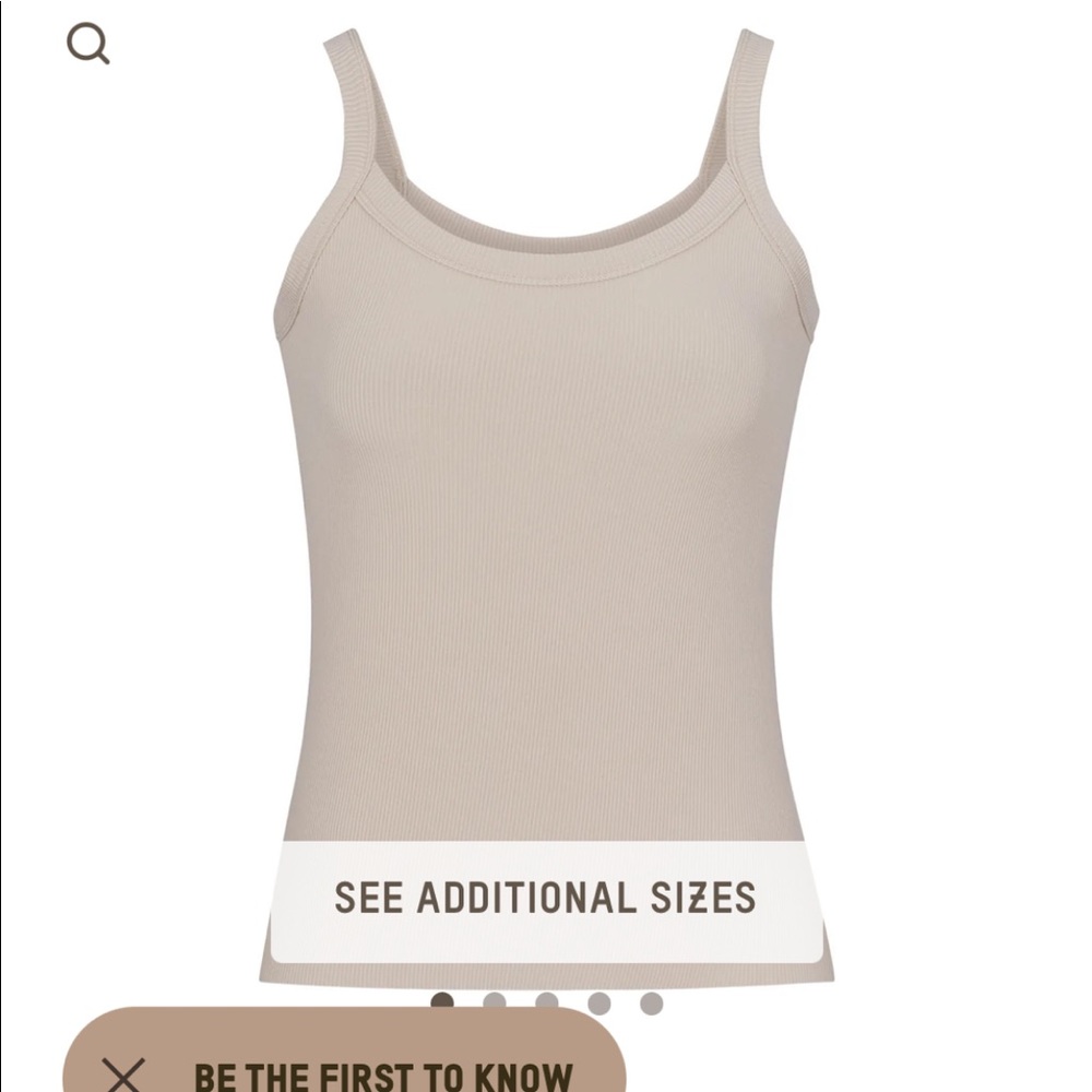 SKIMS utility sports tank- stone